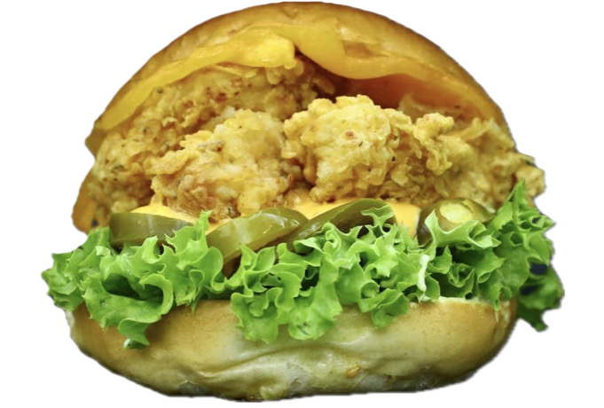 Salam's Chicken Chili Cheese Burger